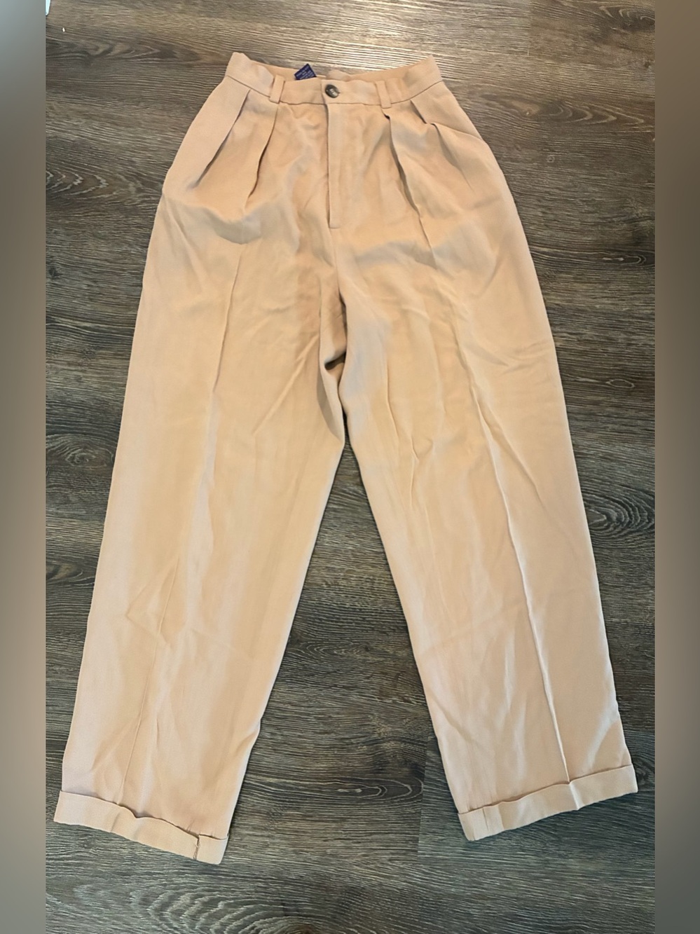 Ralph Lauren Tan Pleated Chinos